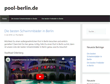 Tablet Screenshot of pool-berlin.de